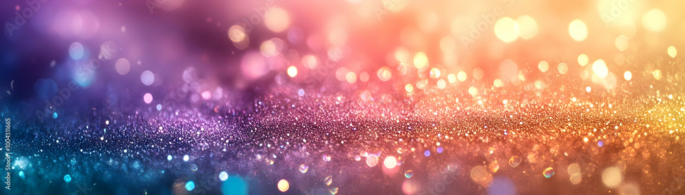 A Shimmering Abstract Background with Blurry Lights, Creating a Festive and Celebratory Atmosphere A Shimmering Abstract Background with Blurry Lights, Creating a Festive and Celebratory Atmosphere