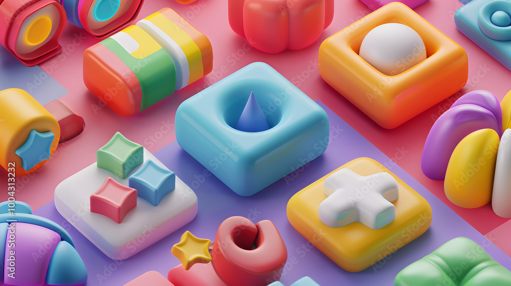 Naklejka premium Proximity In Layout Design 3D