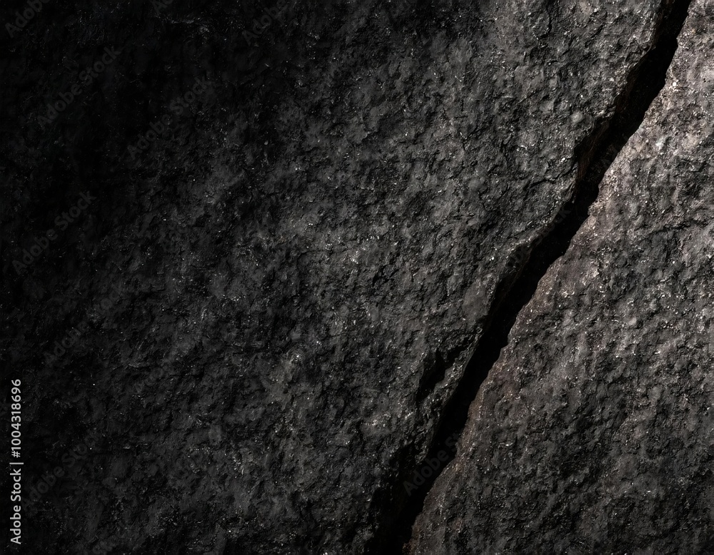Black raw cracked stone texture background Black raw cracked stone texture background