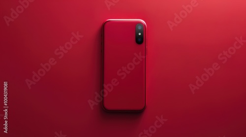 Stylish Simple Design on Red Background: A Bold and Captivating Vision. Admire the Elegance and Creativity.