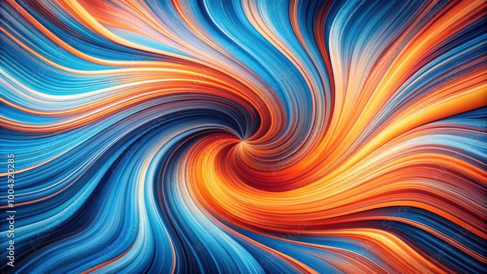 Dynamic and Energetic Swirling Lines Abstract Pattern in Shades of Blue Orange and Pink Dynamic and Energetic Swirling Lines Abstract Pattern in Shades of Blue Orange and Pink