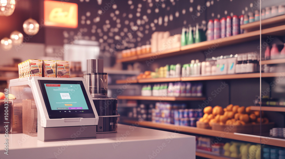 A smart retail checkout system scanning items automatically. A smart retail checkout system scanning items automatically.