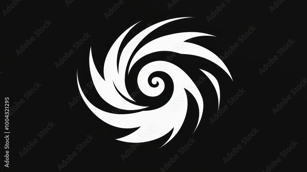 A dynamic spiral pattern captures the essence of fluidity and artistic expression A dynamic spiral pattern captures the essence of fluidity and artistic expression
