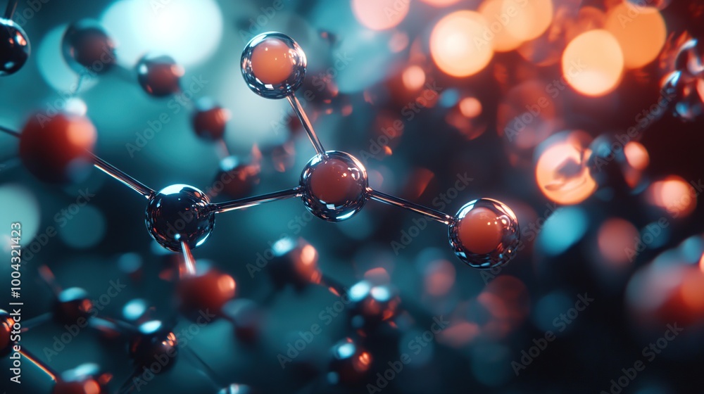 Abstract representation of molecular structures. Abstract representation of molecular structures.