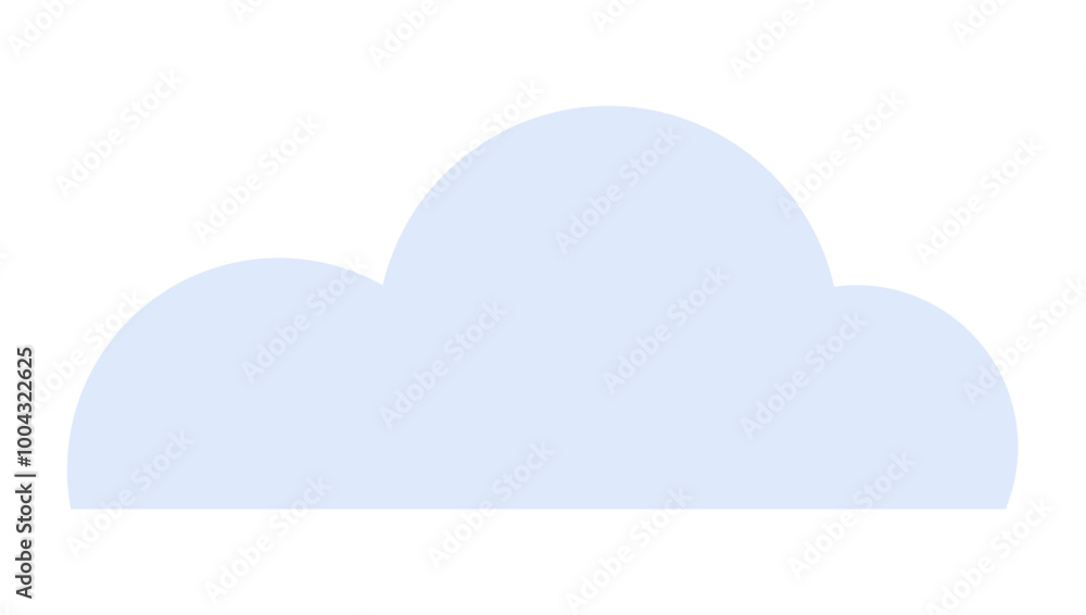 Light blue cloud shape with soft edges. Ideal for weather, environment, technology, children s designs, minimalist decor. Suitable for clean and modern design projects. Simple vector style. Light blue cloud shape with soft edges. Ideal for weather, environment, technology, children s designs, minimalist decor. Suitable for clean and modern design projects. Simple vector style.