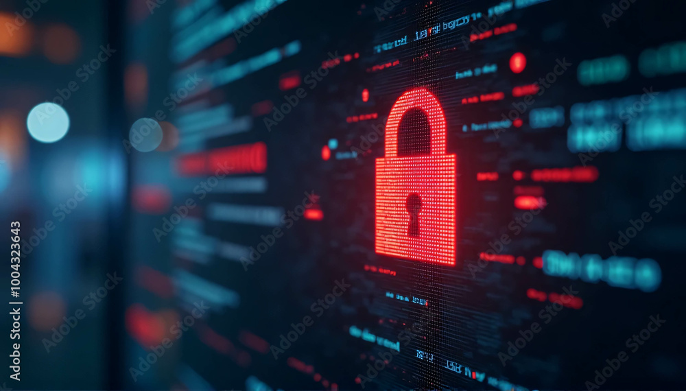 Cyberattack. Cybersecurity alert, system compromise, internet cyberattack, red-broken padlock.
Cyberattack. Cybersecurity alert, system compromise, internet cyberattack, red-broken padlock.