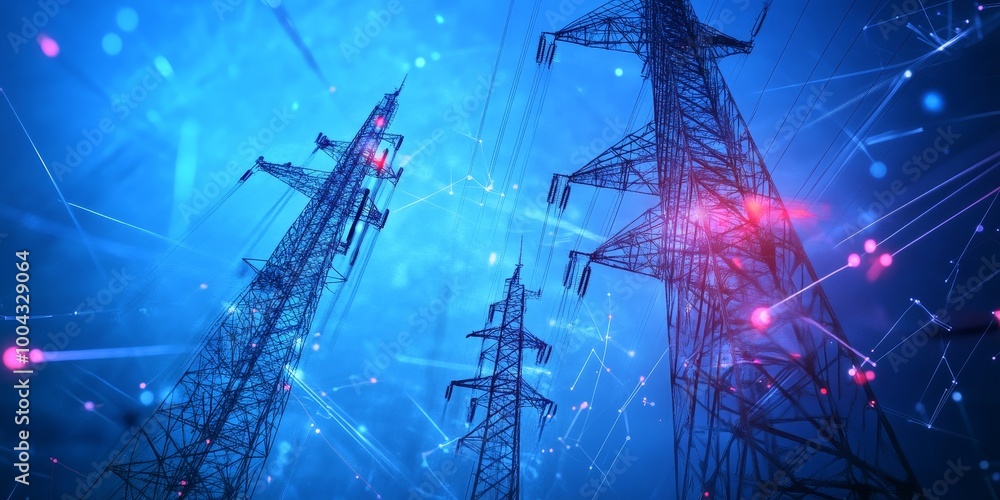 Signal transmission in telecommunication, illustrating the journey of data from origin to destination across networks. Signal transmission in telecommunication, illustrating the journey of data from origin to destination across networks.