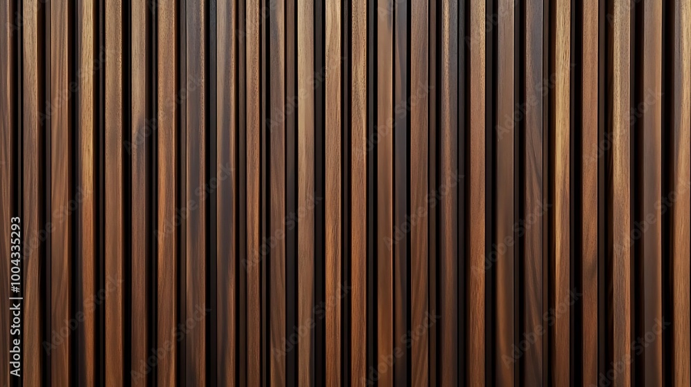 Wall made of wood. Wooden panels made from slats. Texture of vertical timber lines Wall made of wood. Wooden panels made from slats. Texture of vertical timber lines
