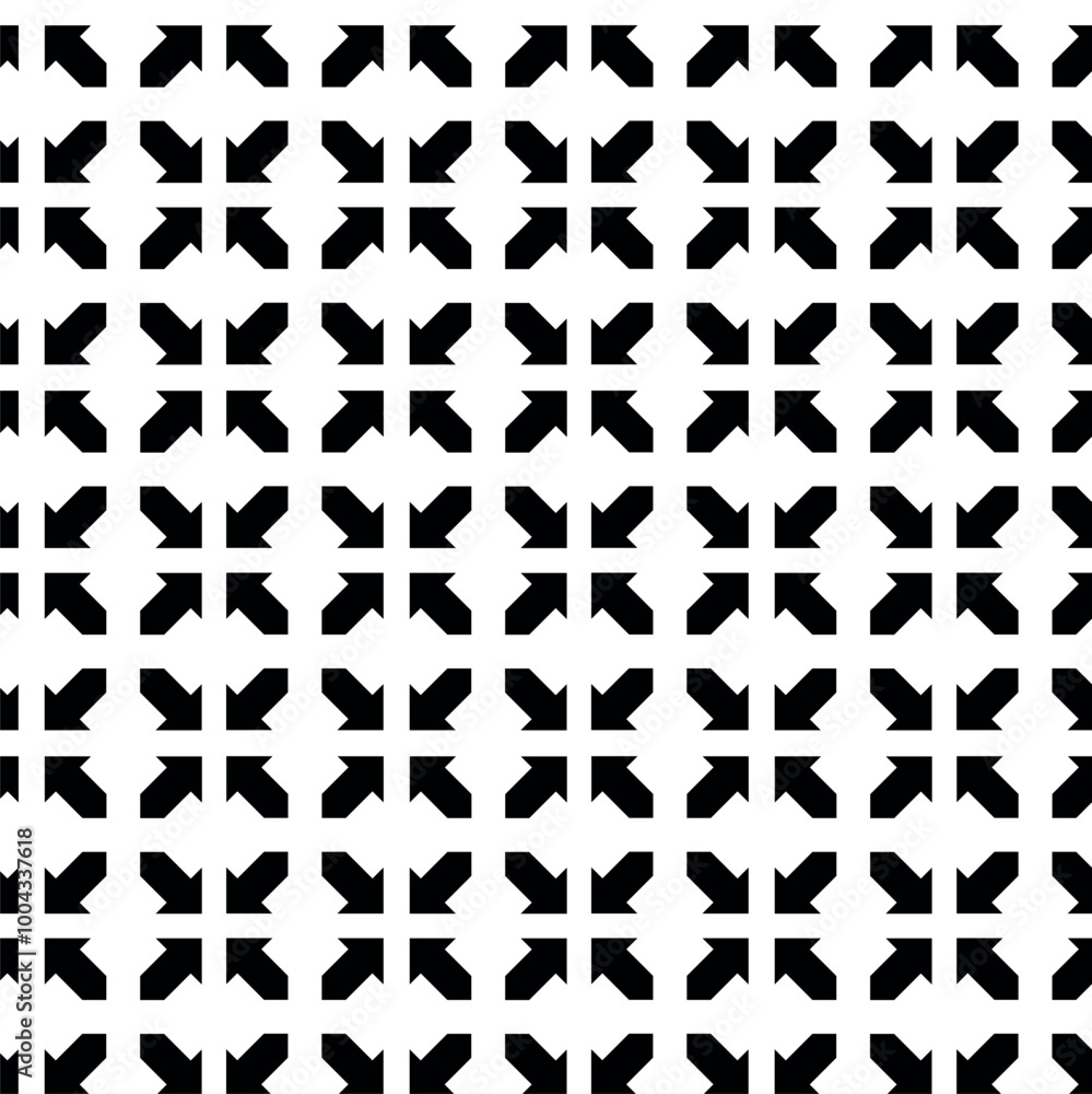 Abstract geometric pattern with crosses, stripes, lines. Seamless vector background. White and black ornament. Modern reticulated graphic design. Abstract geometric pattern with crosses, stripes, lines. Seamless vector background. White and black ornament. Modern reticulated graphic design.