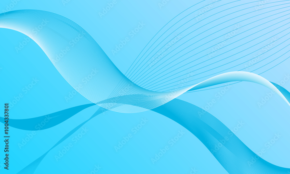 blue light lines wave curves with smooth gradient abstract background blue light lines wave curves with smooth gradient abstract background