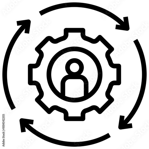 adaptability outline style icon