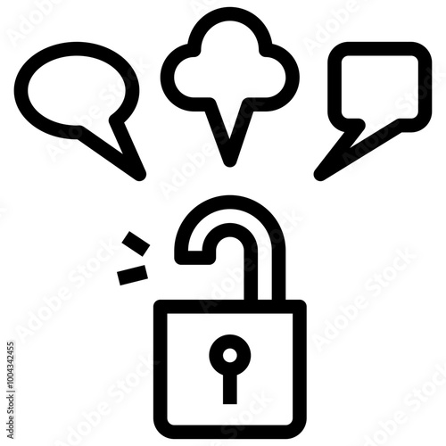 self expression outline style icon