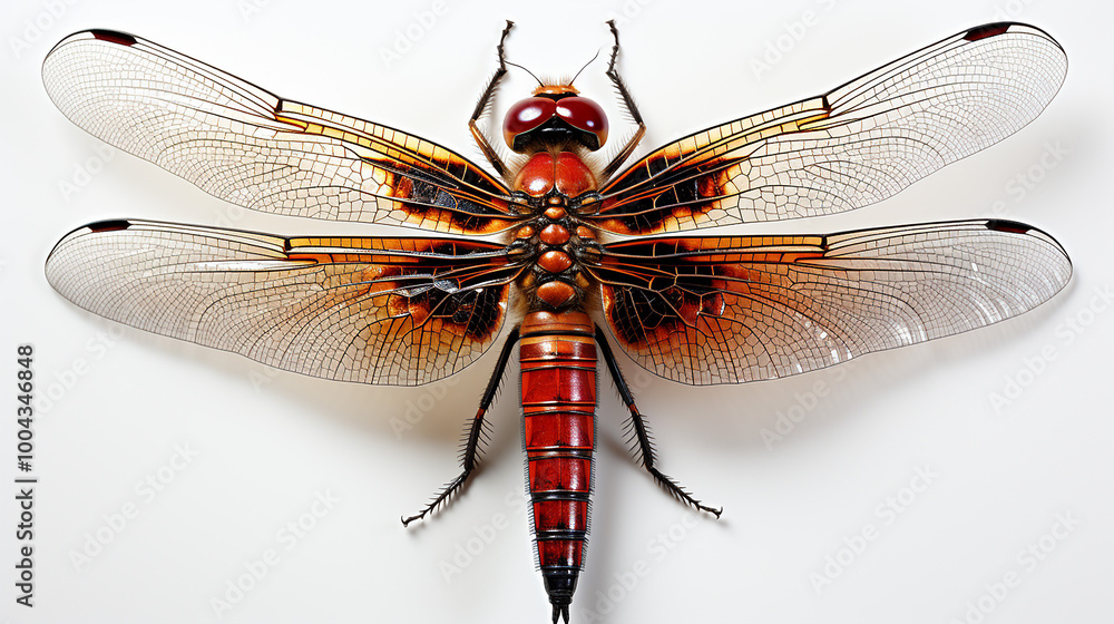 3d rendered photo of a dragonfly generative ai 3d rendered photo of a dragonfly generative ai