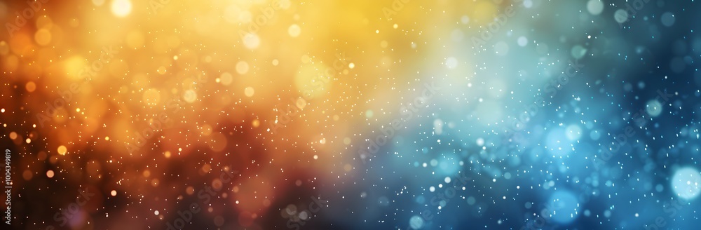 Obraz premium Blurred Aurora Borealis Background with Yellow, Blue, and Brown Gradient