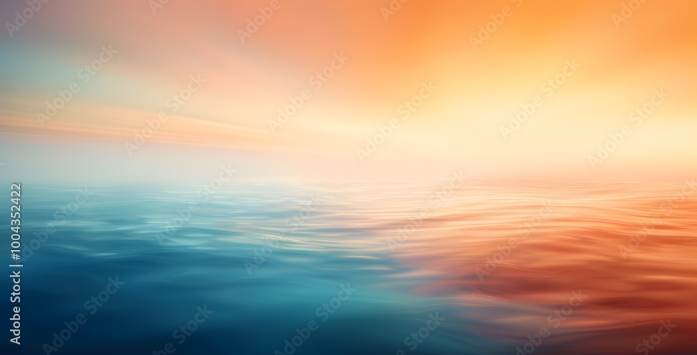 Obraz premium Abstract Ocean Sunset Gradient Background
