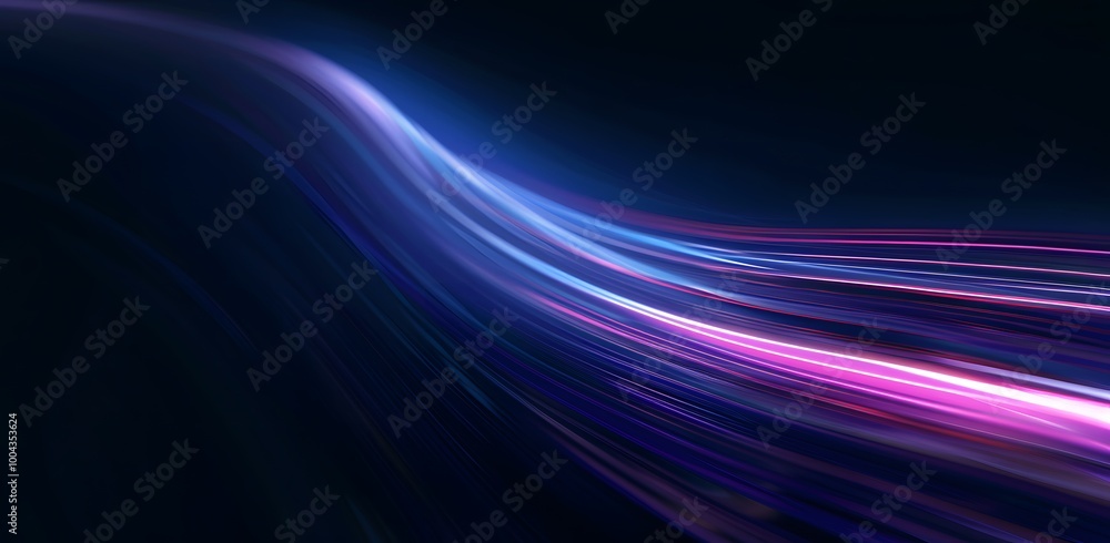 Fototapeta premium Abstract Blue & Pink Light Streaks Background
