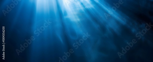 Dark Blue Gradient Background with Light Beam