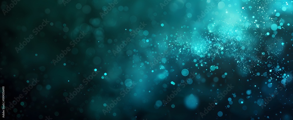 Obraz premium Abstract Teal and Black Blurred Background