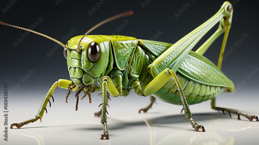3d rendered photo of a grasshopper generative ai 3d rendered photo of a grasshopper generative ai