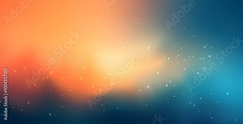 Abstract Orange Blue Gradient Background