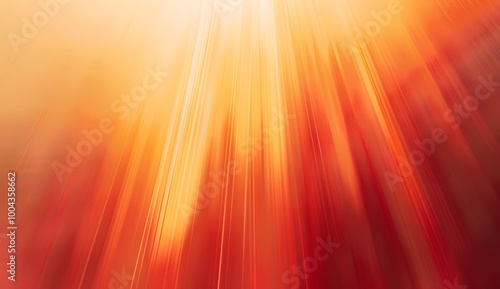 Abstract Orange Red Gradient Light Beam Background