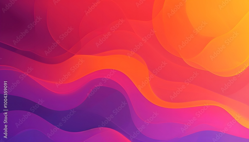 Fototapeta premium Abstract Gradient Background with Orange, Purple, and Red Color Scheme