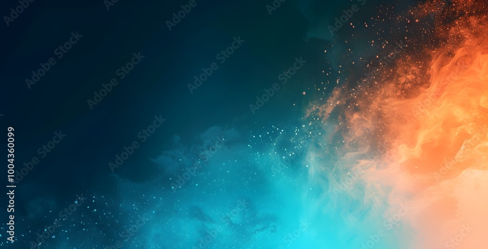 Abstract Blue, Orange, and Black Gradient Background Abstract Blue, Orange, and Black Gradient Background