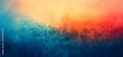 Abstract Gradient Background Blue Orange Red