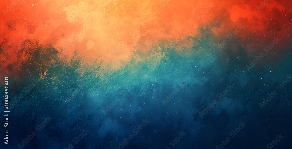 Abstract Grainy Gradient Background with Blue, Orange, and Red Colors Abstract Grainy Gradient Background with Blue, Orange, and Red Colors