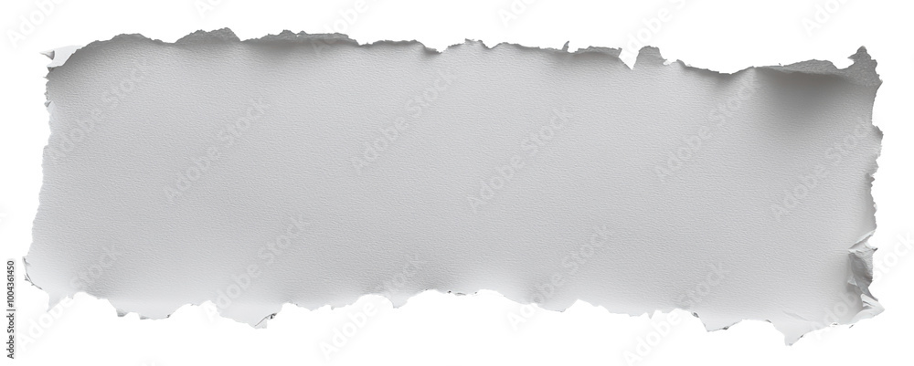 A white paper with a torn edge and a black line. The paper is torn in a way that it looks like it has been ripped apart A white paper with a torn edge and a black line. The paper is torn in a way that it looks like it has been ripped apart