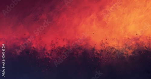 Abstract Red Orange Gradient Background