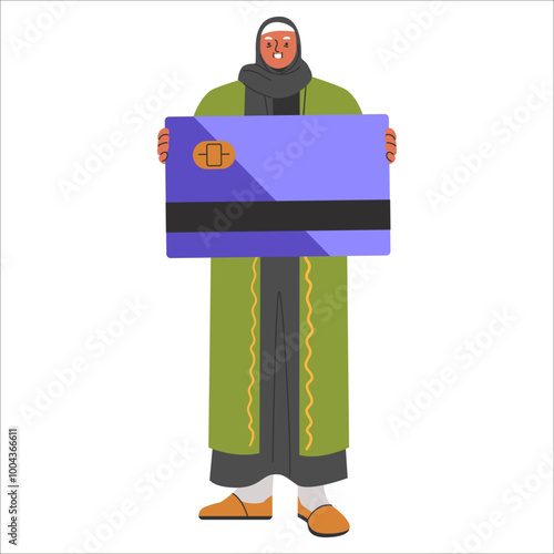 Diversity Businesswoman. Flat Vector Illustration