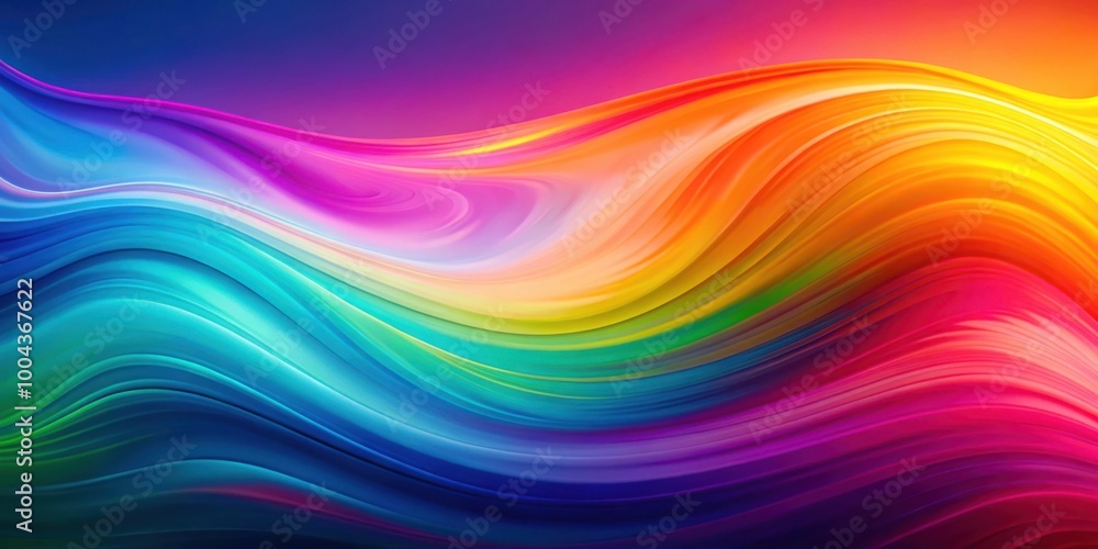 Obraz premium Vibrant Gradient Transition Background with Captivating Fluid Blend for Modern Design Projects