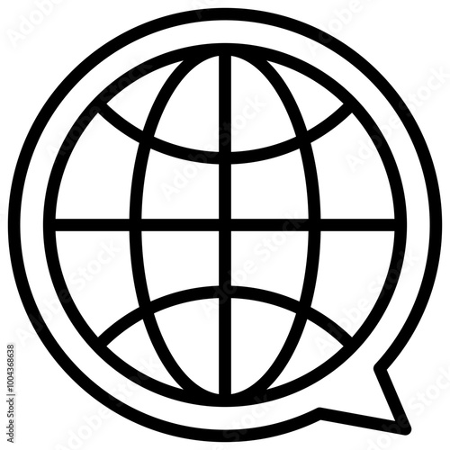 Internet Talk Icon Element For Design