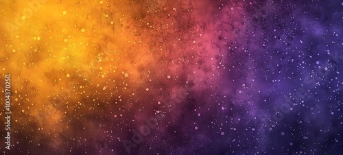 Grainy Gradient Abstract Background with Yellow, Orange, and Purple