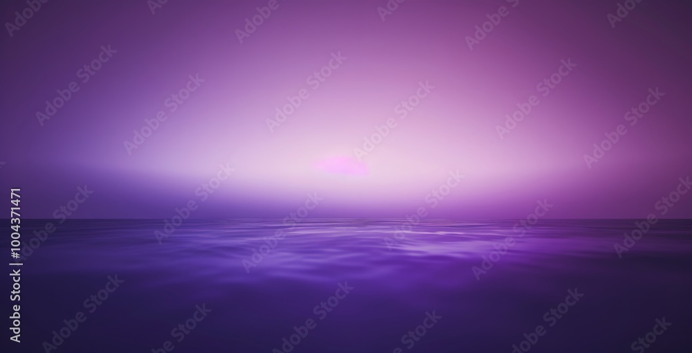 Purple Gradient Sky and Water Minimalist Background Purple Gradient Sky and Water Minimalist Background