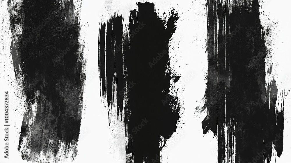 Grunge dark black color smears and smudges of paint. Background texture wallpaper design. Ai Generative Grunge dark black color smears and smudges of paint. Background texture wallpaper design. Ai Generative