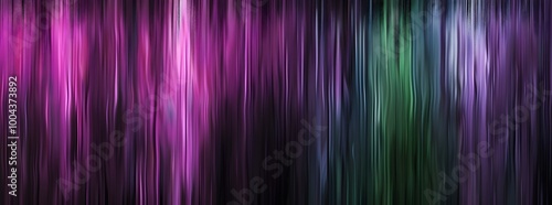 Abstract Digital Painting with Gradient Purple, Green and Pink