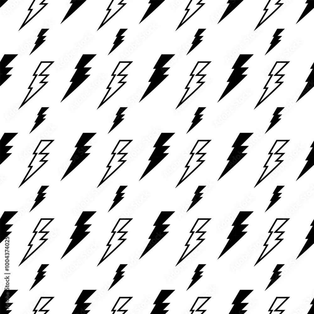Lightning Pattern Background. Vector Illustration Lightning Pattern Background. Vector Illustration