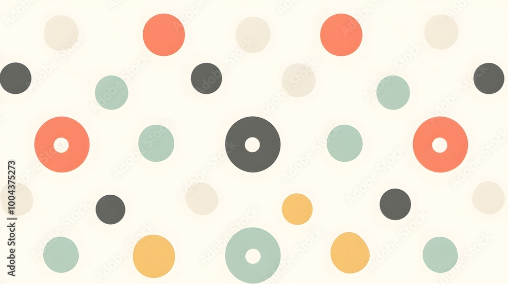 Abstract Colorful Polka Dot Pattern Background Abstract Colorful Polka Dot Pattern Background