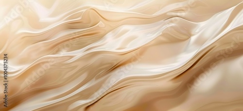 Abstract Beige and Gold Silk Texture Background