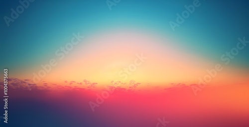 Abstract Sky Gradient Background with Blurred Effect