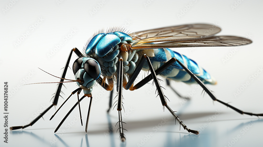 3d rendered photo of a mosquito generative ai 3d rendered photo of a mosquito generative ai