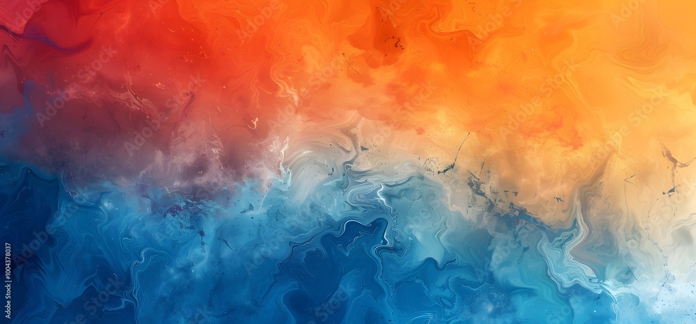 Naklejka premium Abstract Grainy Texture Background in Blue and Orange