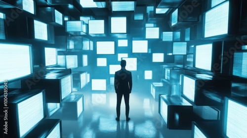Man in a Digital Maze
