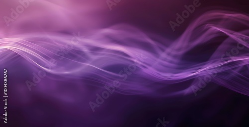 Abstract Purple Smoke Swirls on Dark Background