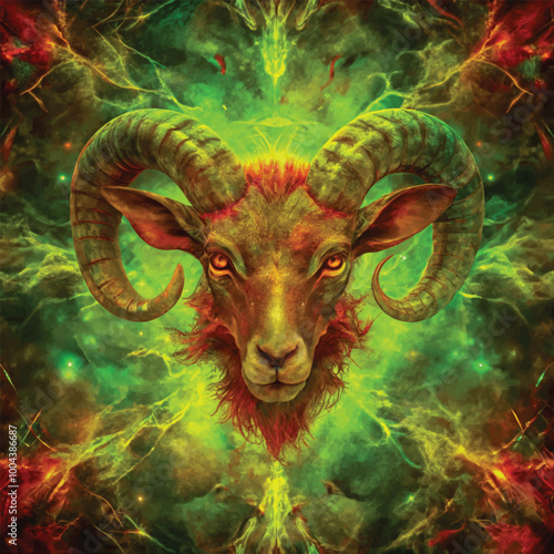 Mysterious Aries Shrouded in Celestial Light