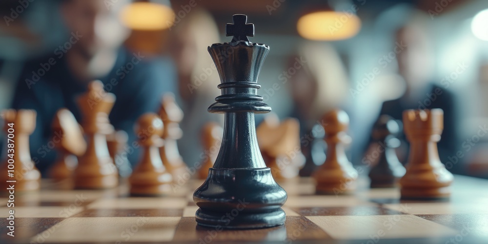 Chess Piece on Chess Board Chess Piece on Chess Board