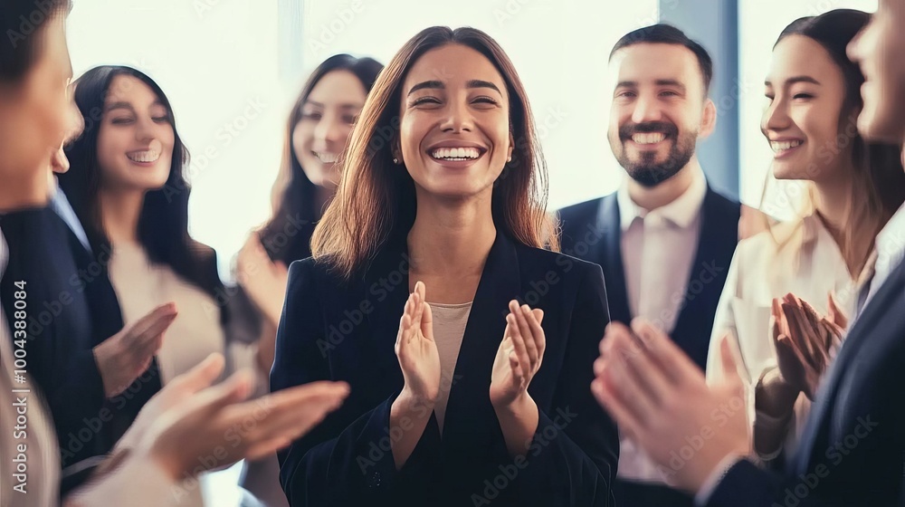 Celebrating Success: A Joyful Gathering of Team Members in the Workplace Celebrating Success: A Joyful Gathering of Team Members in the Workplace