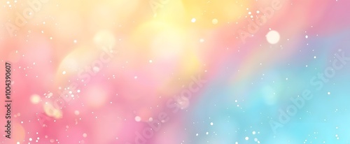 Pastel Blurred Background Banner Design